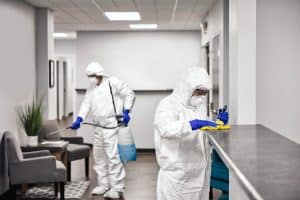 Cleaning And Disinfecting Office